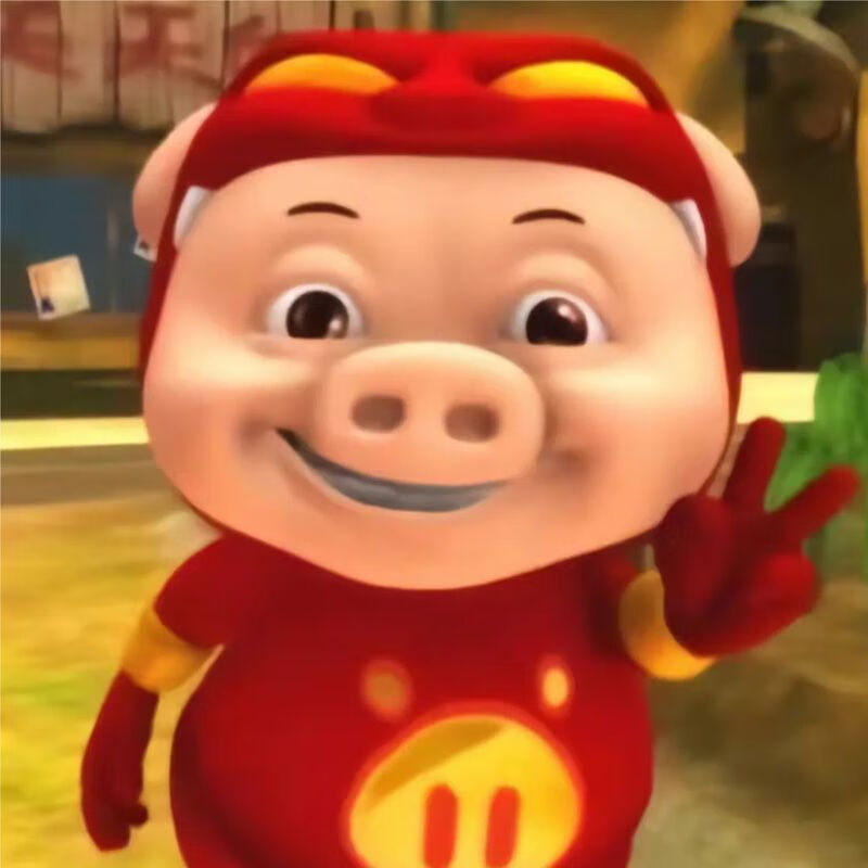 阔冉猪猪侠卫衣酒红色ggbond潮牌男秋季宽松大码连帽情侣男神gg爆衣服