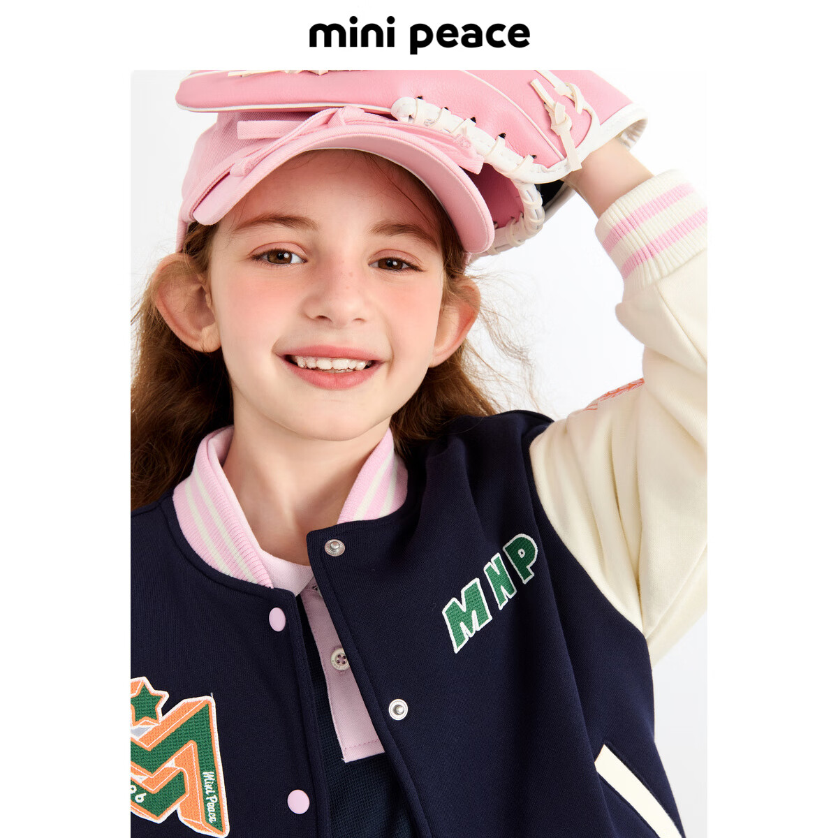 MiniPeace太平鸟童装秋女童夹克F2BCE3B04 藏蓝色 110cm