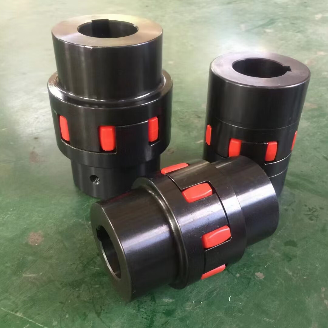 惠利得xl45钢梅花联轴器 爪式弹性gr大扭矩星型水泵ml连轴器带键槽gs