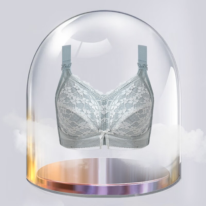 糖粒内衣女薄款大码舒适孕期哺乳孕妇喂奶文胸全罩杯上托防下垂调整型