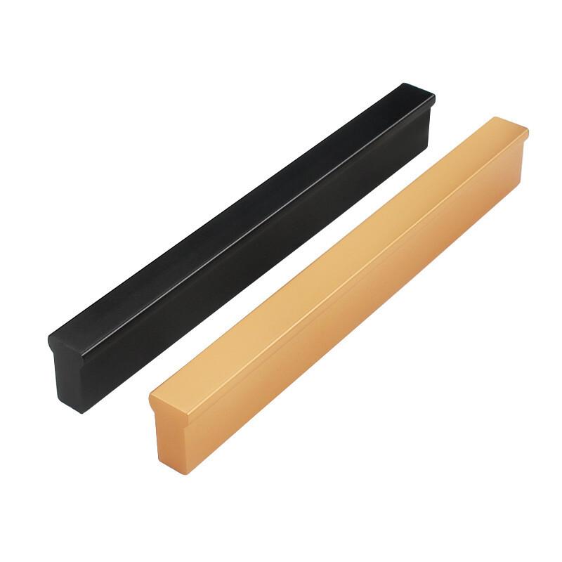 facemini yy-79金色t型橱衣柜门加长拉手黑色抽屉橱柜 b-64 雅黑