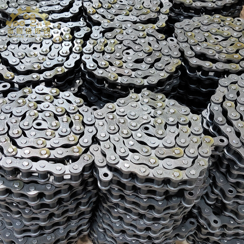 工业链条08b10a12a16a20a24a28a32a传动配件单排双排三排滚子链 20a