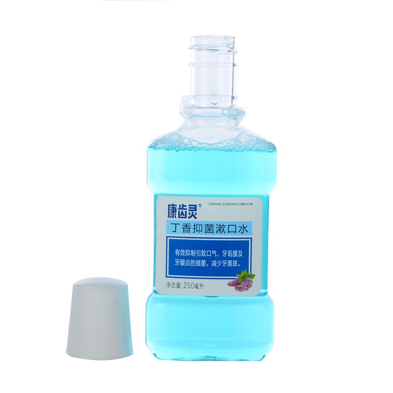 康齿灵 丁香漱口水 250ml 有效抑制口气 牙垢膜及牙龈炎的细菌 减少牙