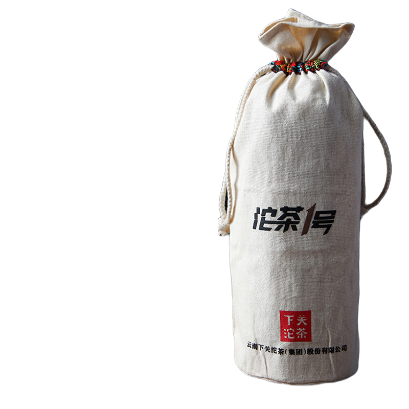 下关沱茶 沱茶1号 普洱熟茶 金印系列2018年 1500克 笋叶布袋包装大理特产