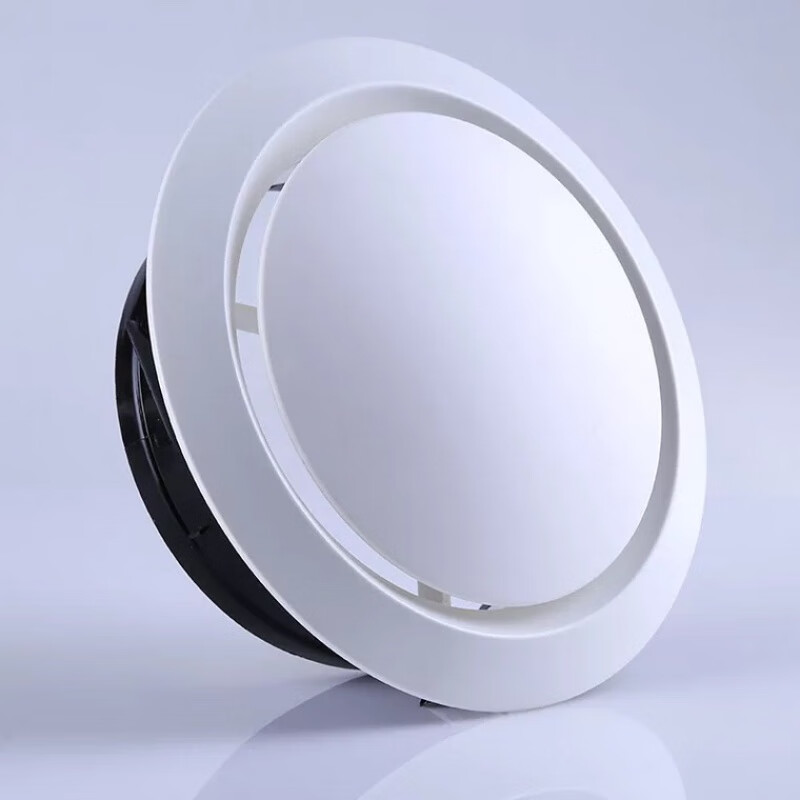 新风系统换气abs圆形出风口新风圆盘旋转中央空调进出排风通风口 100