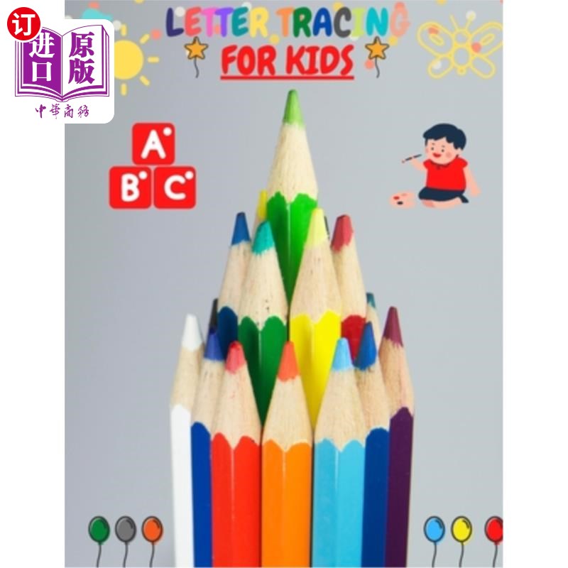 海外直订letter tracing for kids: alphabet handwriting practice