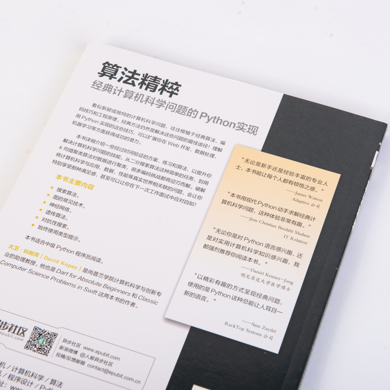 算法精粹 经典计算机科学问题的Python实现(异步图书出品)