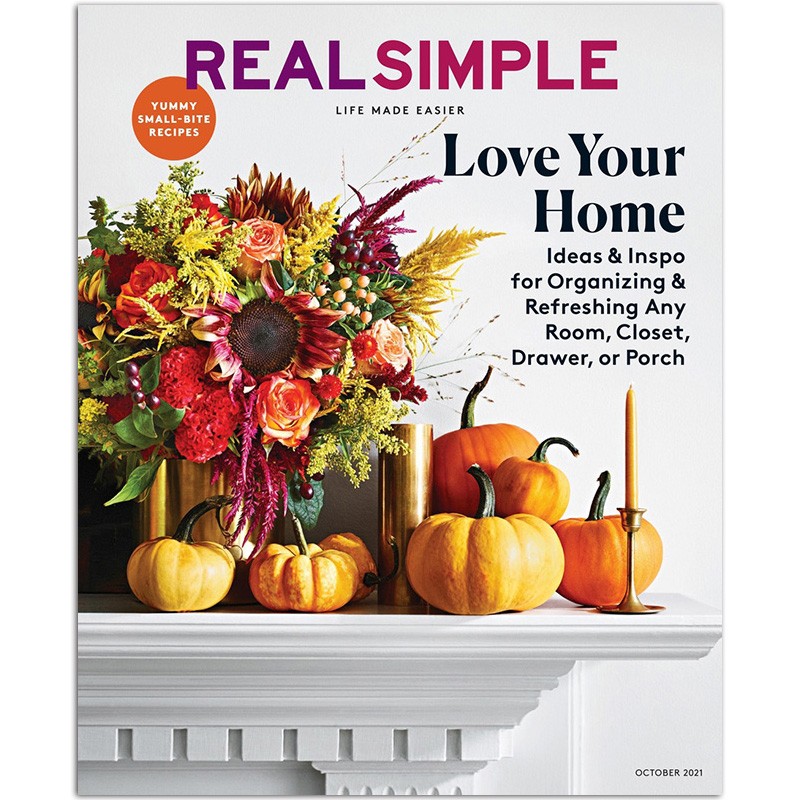 【单期可选】Real Simple 简单生活 2023/22年月刊 美国家庭生活女性时尚杂志 2021年10月刊