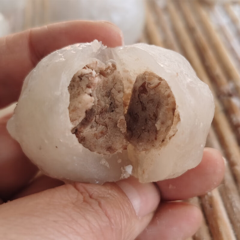 味巴哥豆包东北农家手工自制土豆粉面豆包水晶包子豆沙包装 芸豆馅
