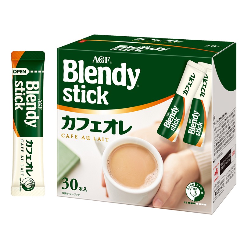 日本原装进口  AGF Blendy牛奶速溶咖啡 原味三合一 10.5g*30支