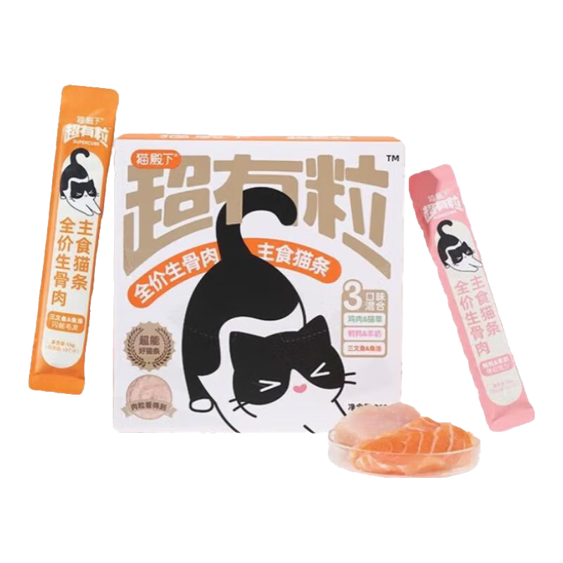小殼（CATURE）貓殿下全價(jià)主食貓條 貓零食成貓幼貓通用化毛增肥無(wú)誘食劑 主食貓條 混合口味360g（臨期