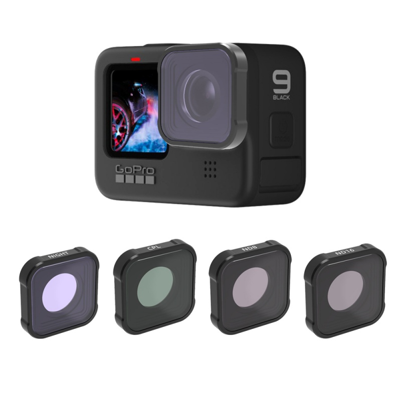 一叶兰gopro Hero9配件运动相机偏振减光镜星光镜cpl Nd Uv保护滤镜潜水滤镜night 抗光害其他 虎窝购