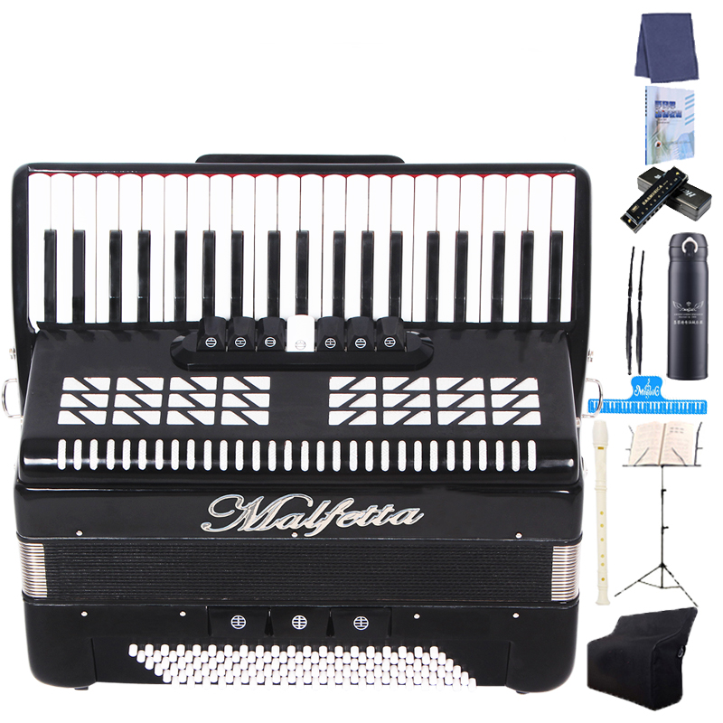 moffat 墨菲特手风琴120bs3排簧41键键盘手风琴黑色红色可选