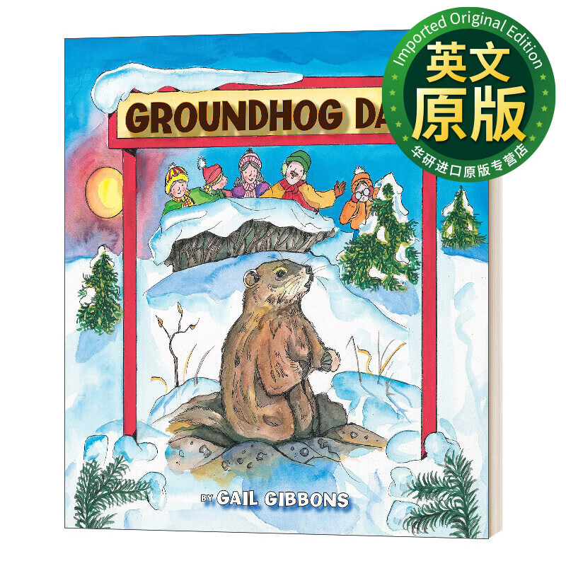 groundhog day 英文原版绘本 土拨鼠节 西方预测春天的节日 盖尔吉本