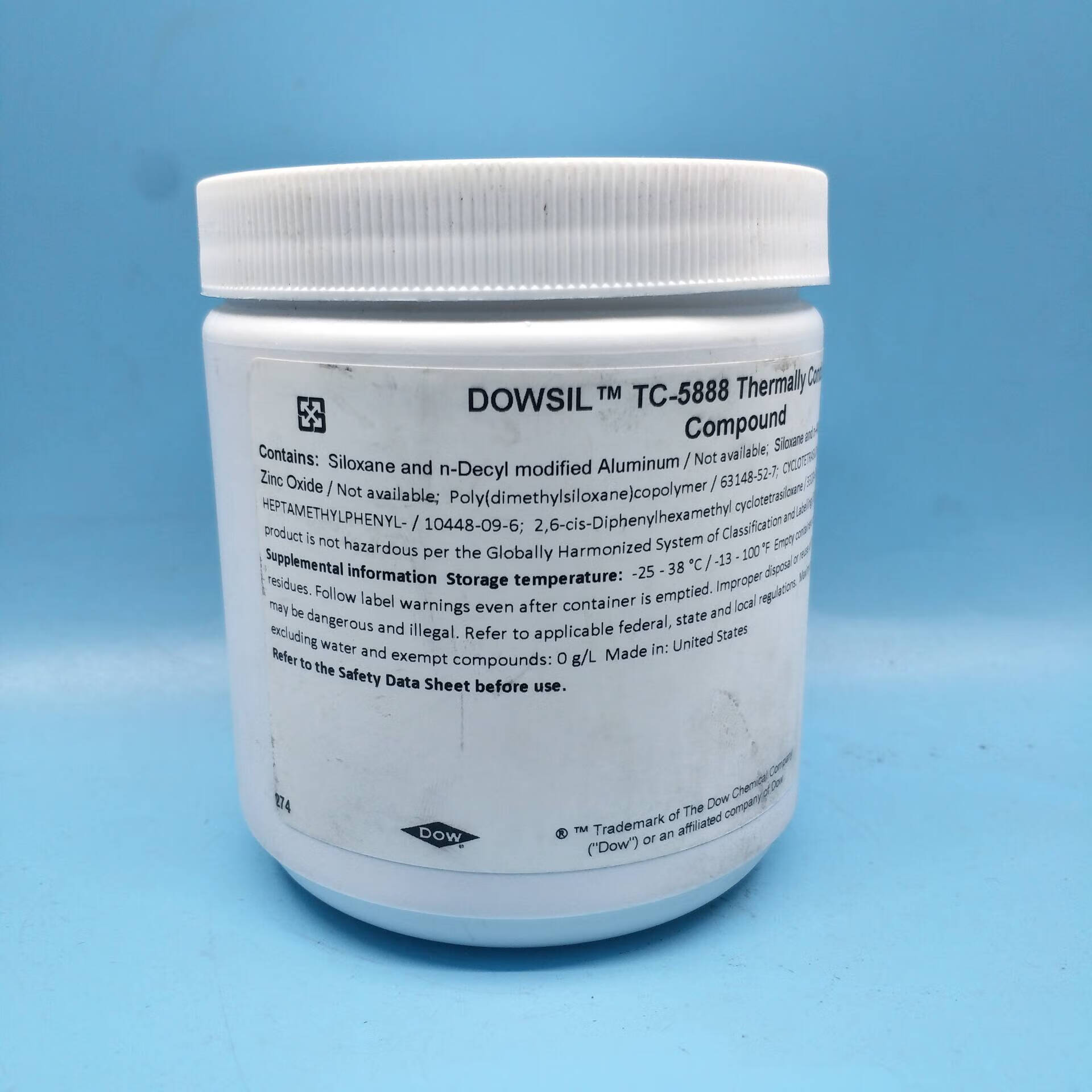 tc-5888导热硅脂硅胶cpu散热笔记本高导热硅脂膏进口. 50克盒装