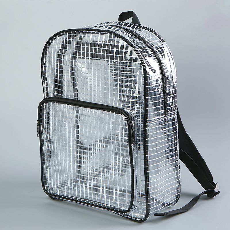 惠利得40*30*12承重10kg无尘防静电网格透明pvc背包静電気防止 pvc