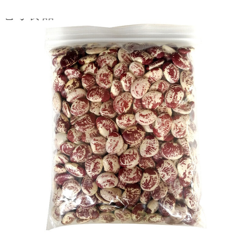 宜享健康荷包豆大肾豆种子 新鲜晒干花芸豆农家斑马豆 五谷杂粮500克