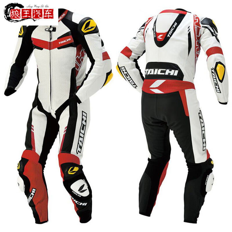 日本rs-taichi nxl305摩托车骑士骑行赛道专业连体皮衣竞技赛车服 red