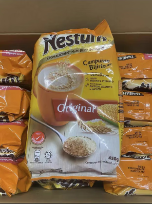 雀巢马来西亚进口新加坡麦片虾原味麦片nestum原味麦片 原味新老包装