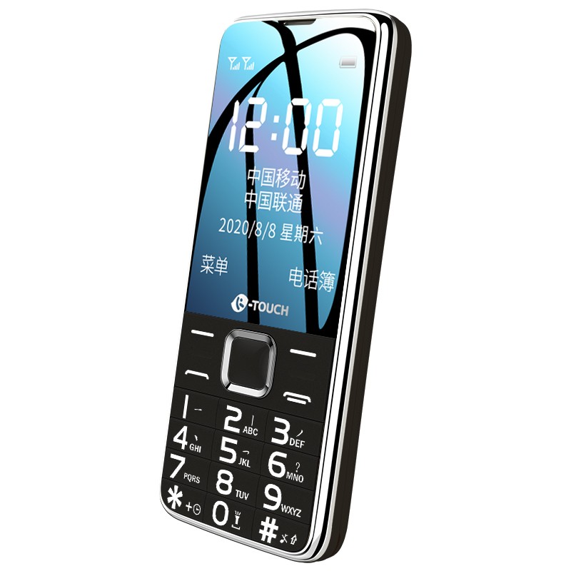天语（K-Touch）T2 老人手机语音播报移动2G直板按键大字大声大屏超长待机老年学生备用功能手机 黑色
