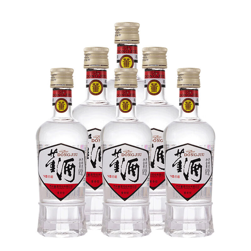 董酒白标 董香型白酒 纯粮固态酿造【宴请送礼】 54度 125mL 6瓶