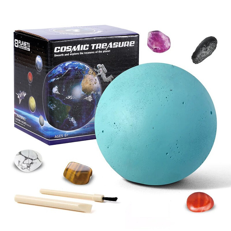 地球考古挖宝科普太阳系八大星球生日男孩礼物 天王星探索-星球挖掘