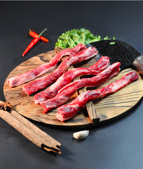 果亦橙原切牛肋条去骨牛肋肉新鲜散养牛肉冷冻肉烧烤食材 牛肋条2斤