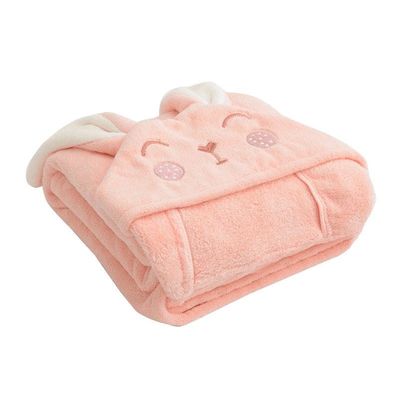 洁丽雅（Grace）宝宝浴巾儿童带帽斗篷浴袍新生儿超软吸水浴巾洗澡连帽包巾速干