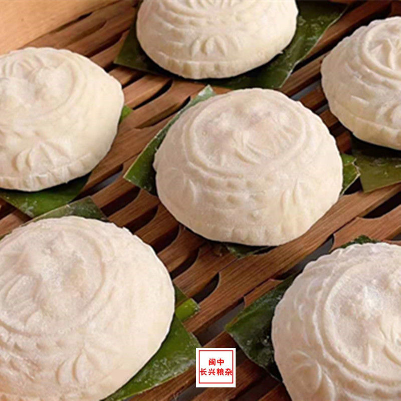 福建莆田传统特色小吃糯米馅绿豆馅红团白团农家自制喜庆糕点 糯米馅