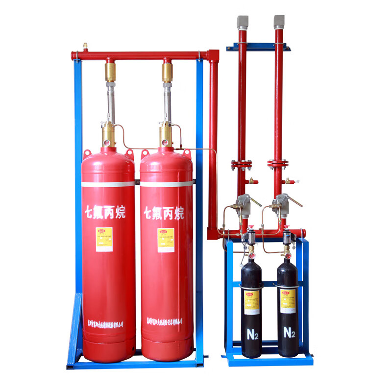 定制适用外贮压七氟灭火系统备压消防设备远距离管网气体装置消防器材