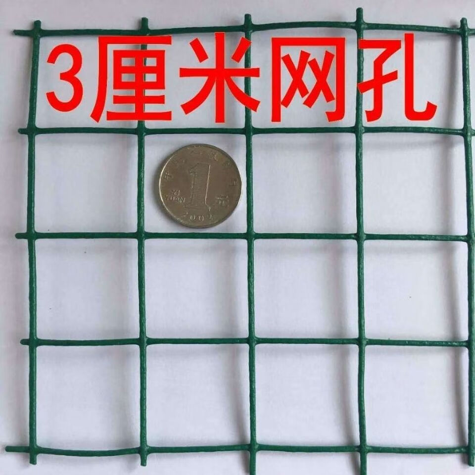 【精选】包塑防锈小孔铁丝网围栏养殖鸡鸭防护网围菜园防猫鼠蛇钢丝