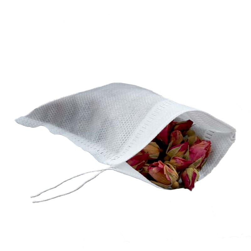 鸿盛德100个一次性小号茶包袋茶叶过滤袋煲汤卤料袋煎药袋无纺布袋 8-10厘米【100片】