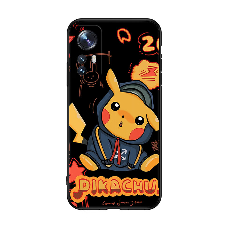 美希意适用小米12pro手机壳2201122C女款卡通个性磨砂镜头保护防摔网红 好好努力+钢化膜-T2 小米 12 Pro