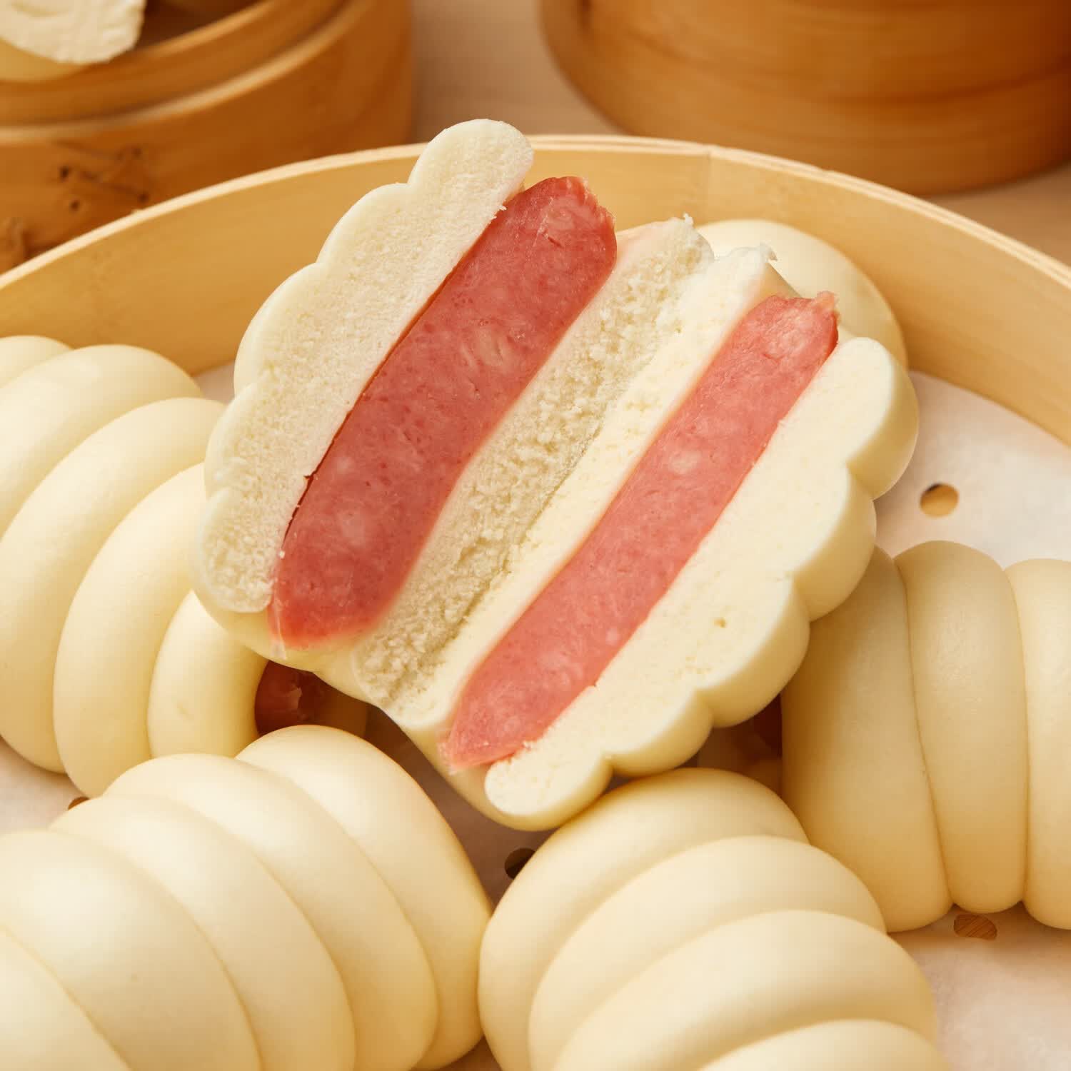 隆泰食品 LONGTAI FOOD香肠卷热狗火腿卷烤肠花卷速冻馒头蒸热家庭上班食品早餐懒人速食 香肠卷3袋(7个X100g/袋)