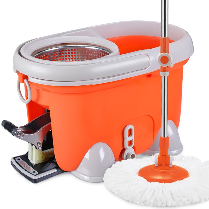 大卫贝肯大卫拖把桶旋转拖把四驱动拖布桶免手洗家用自动好神拖墩布桶