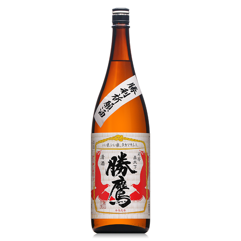 鹰正宗筑水17纯米大吟酿清酒原装进口精米发酵低度酒微醺日本酒 鹰正宗勝鹰清酒1.8L