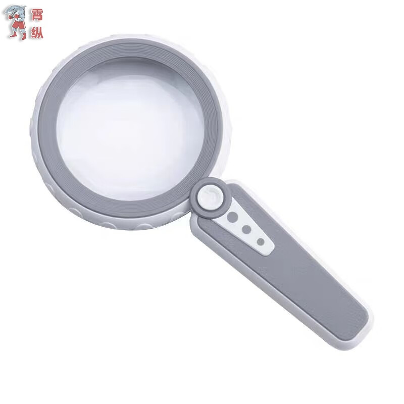 狮奥利兴60倍充电放大镜高清高倍带LED灯手持式40倍老人阅读家电维修/电池 UＳB充电款60倍 双层加厚镜片