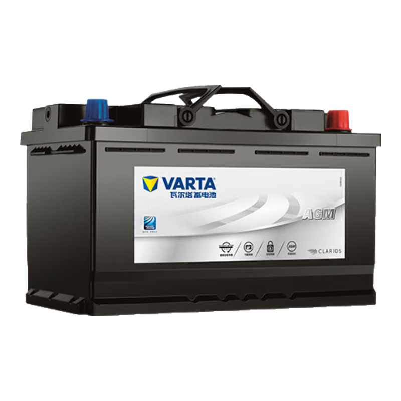 瓦尔塔(VARTA)汽车电瓶蓄电池启停电瓶系列AGM H7 80AH君越科鲁兹宝马x1奔驰C系 AGM H7凯迪拉克xts xt5/君越等
