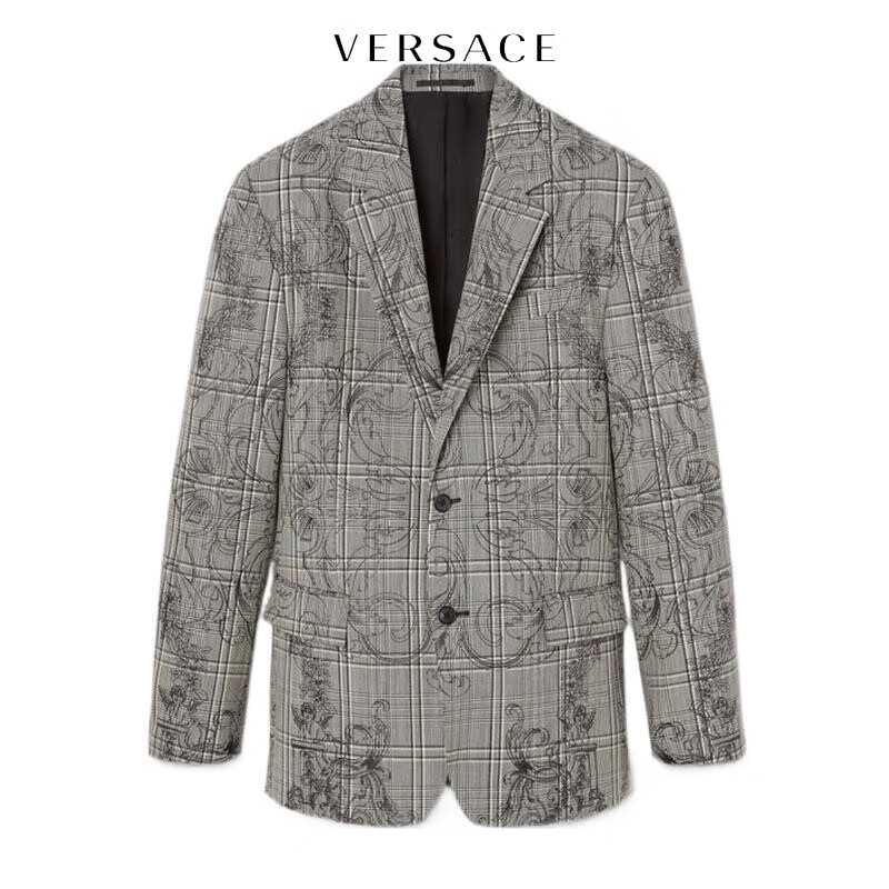 范思哲(versace) 编辑精选男士羊毛西装外套 图片色 50 it