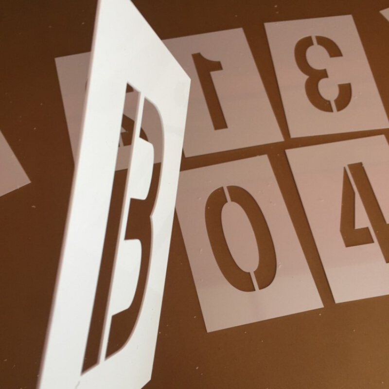 沐鑫泰37个中英文数字镀锌铁 放大号喷漆模板数字字母汽车货车年检