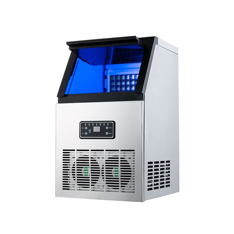 雪花（SNOWFLK）制冰机商用 冰块机 家用小型大型方冰机 奶茶店全自动制冰机器XHN-50/桶装水