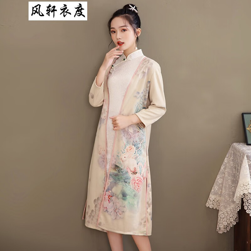 风轩衣度 旗袍披肩外套外搭外披2020新款秋冬中国风流行时尚显瘦改良