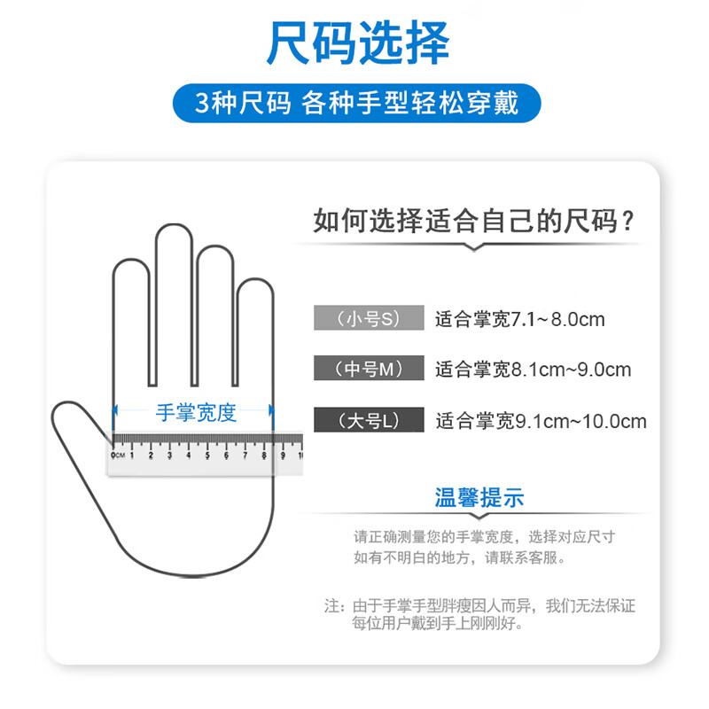 塞莫诗 一次性乳胶手套医用橡胶检查手套加长加厚实验牙科白色无粉麻面 12寸医用乳胶手套LM1203MW箱装10盒 M中号