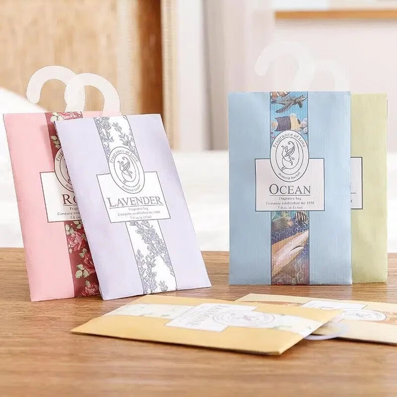 【直发】香包衣柜持久香气薰衣草汽车内车载香袋香囊衣橱 花色 百合【20袋装】