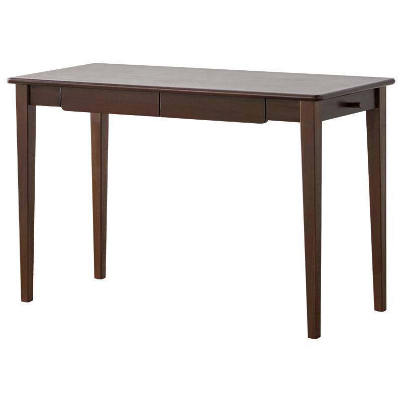 原始原素 实木书桌 北美黑胡桃木电脑桌现代简约书房写字桌 单抽书桌-1.0米 JD-6152