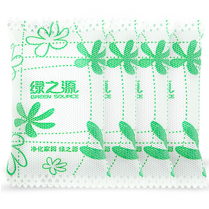 绿之源 活性炭除甲醛除味吸附新汽车 新车除味车载竹炭包除臭 活性炭 100g 40袋