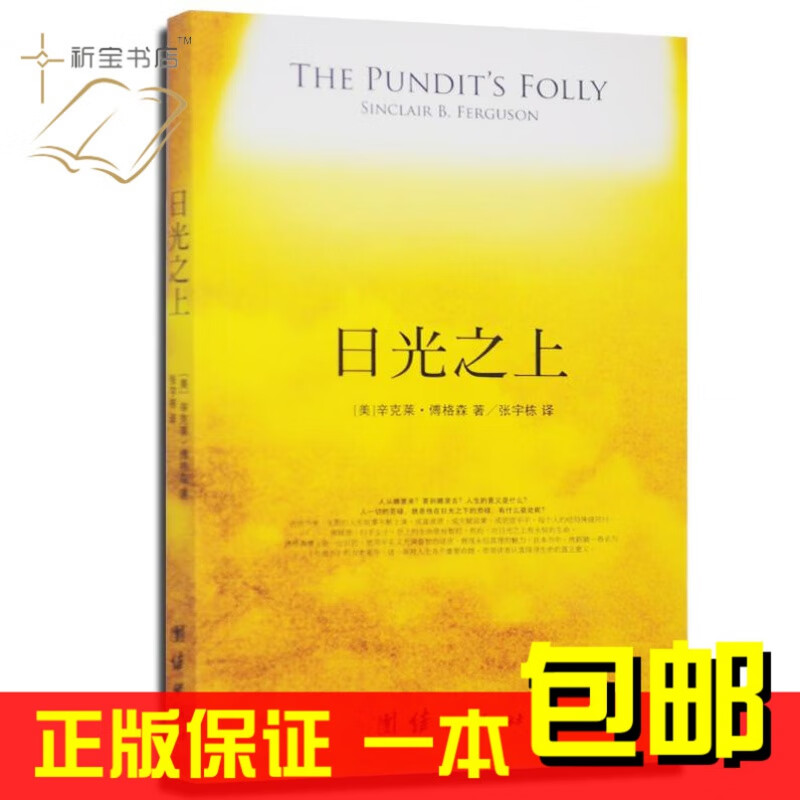 L.日光之上--传道书解读 傅格森，改革宗之著 成功励志 哲学书籍