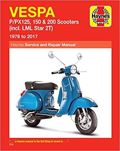 预订 vespa p/px 125, 150 & 200 scooters (inc. lml st