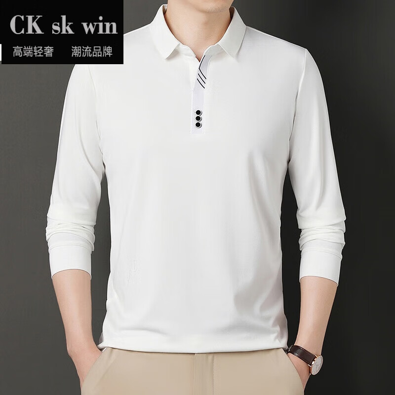 ck sk win品牌轻奢男装春季新款男士polo衫时尚休闲衣服男青年韩版