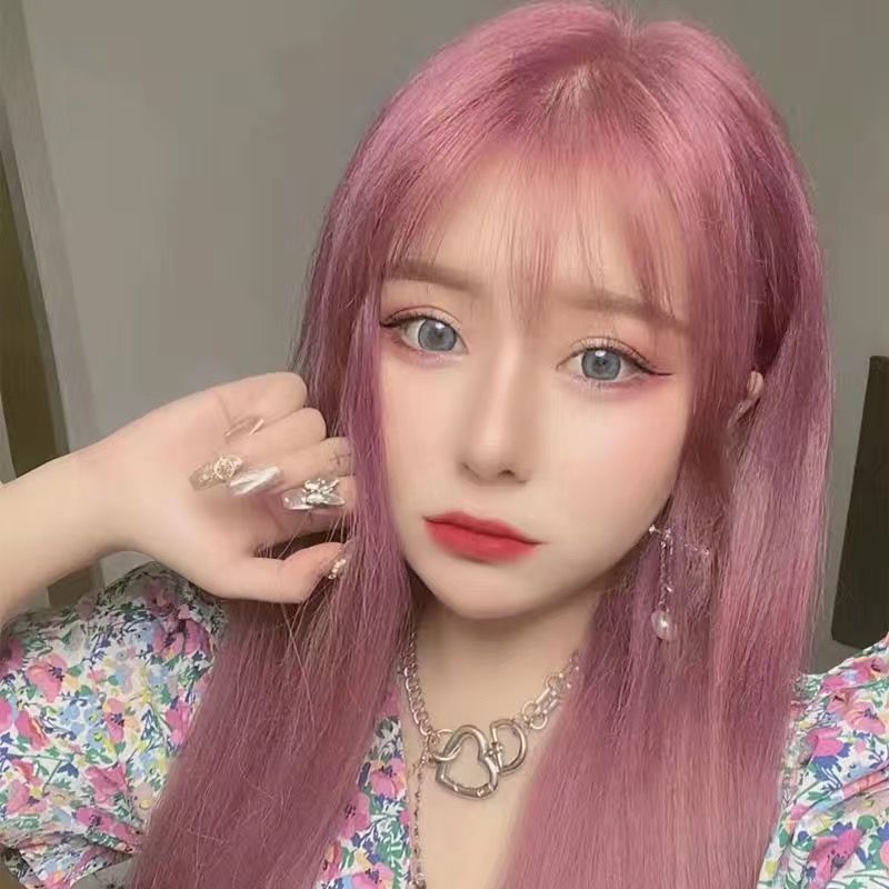 红潮色自己在家染发剂粉棕渣女粉红显白流行色 粉紫色(头发有8度黄拍)